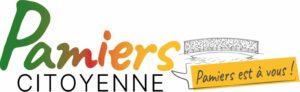 nouveau logo et slogan de Pamiers citoyenne avec le pont du parc