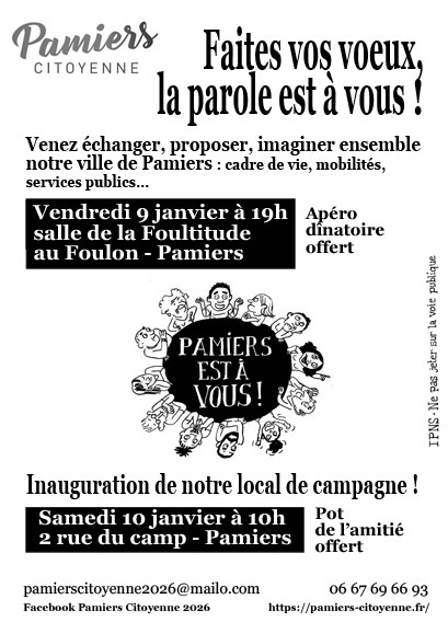 You are currently viewing Faites vos vœux réunion à la Foultitude et inauguration du local de campagne